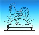 RST3934 Metal Rooster Towel Holder
